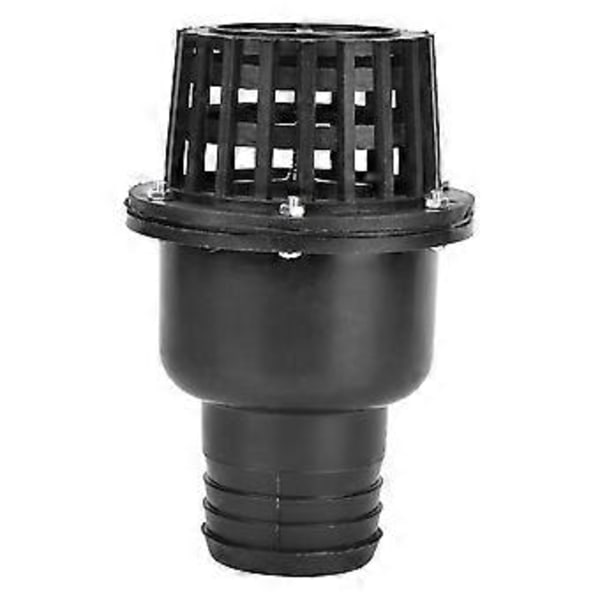 Bundventil til vandpumpe Sort PVC Lavtryks flad kontraventil til væskemaskine (2,5 tommer)