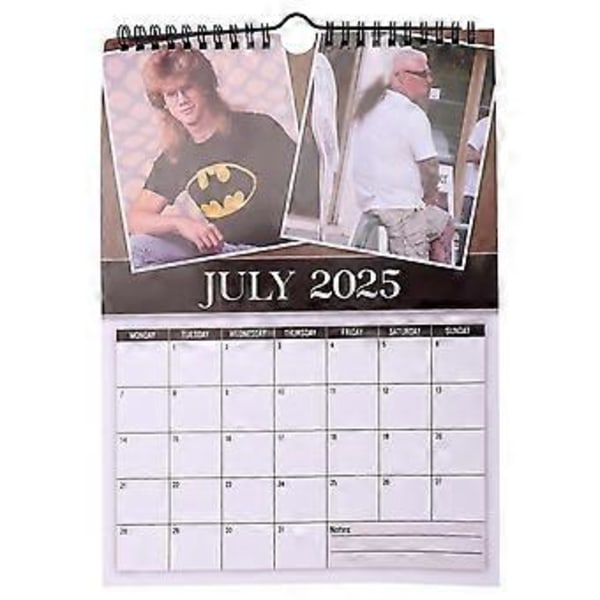 2025 Väggkalender Månadsvis Världens Bästa Mullets Hängande Kalender Nyårsplanerare för Julstrumpor