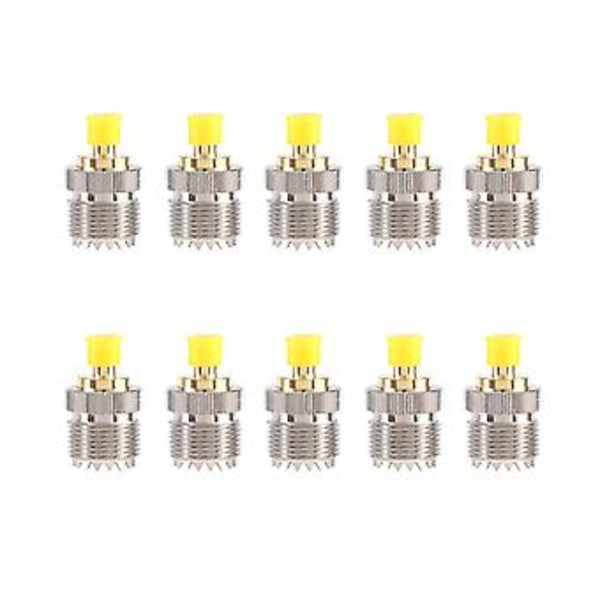 10st Fe Till Uhf Fe Rf Koaxialkontakt Adapter So-239 So239 Till