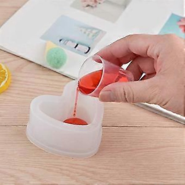 100 stk. 30 ml/2 oz Plast Graduerede Kopper Transparent Skala Kopper Klare Epoxy Blandingskopper med 100 stk