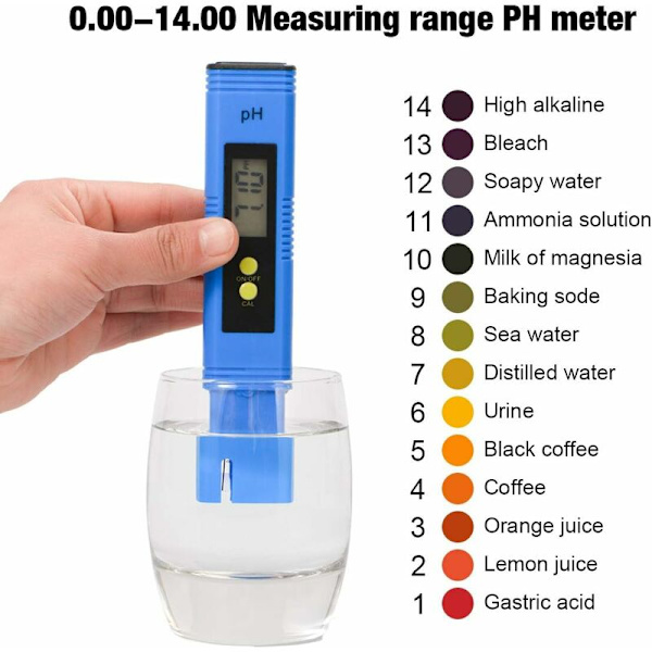 Vattenkvalitetstestare, elektronisk PH, TDS & EC, automatisk kalibrering, TDS PH EC temperatur 3 i 1 för simbassänger, akvarier, RO-system, labb