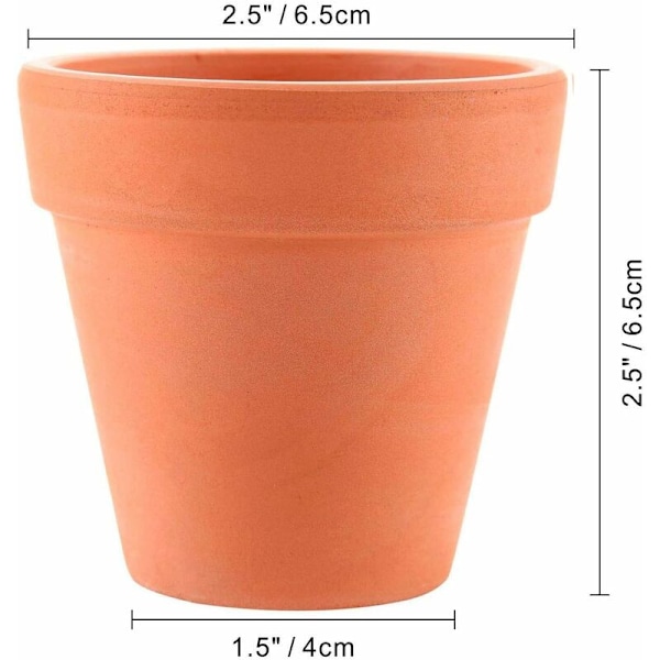 12 st inomhus/utomhus blomkrukor 8 cm miniterrakotta kruka för kaktus suckulenta växter blomsterodling dekoration bröllopsfest