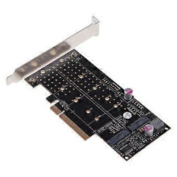 Desktop PCI-E til M.2 Controller PCIe X8 til M.2 NVME Disk Adapter Tilføjelseskort