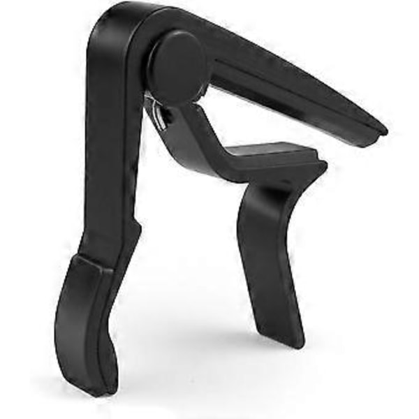 Guitar Capo med Hurtig Udløsning, Capotastos Capo til Akustisk Guitar, Klassisk Guitar, Elektrisk Guitar, Ukulele, Bas, Banjo (sort)
