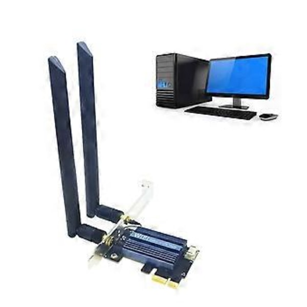 AX210 Pro BT5.3 Trådløst Netværkskort Tri-Band 2.4G+5G+6G Trådløs Adapterkort 5374M 802.11AX PCIE Køleplade WIFI Kort