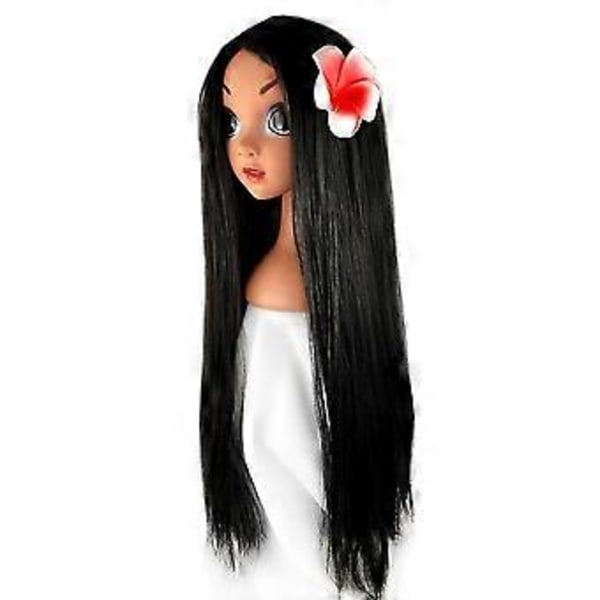Flickor Encanto Lsabella Cosplay Peruker med Blomhuvudbonad