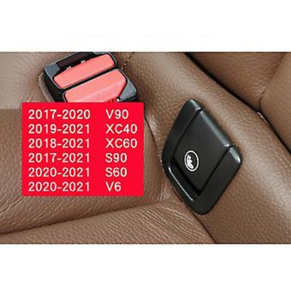 Bil Bakre Krok Isofix Deksel Barnesete For V60 V90 Xc40 Xc60 S60 S90 Bil Bakre Krok Svart