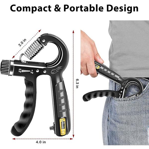 Handgrepp Grip Strengthener för muskelstärkning, justerbara grepptränare för män och kvinnor, Gripper Trainer, set om 2