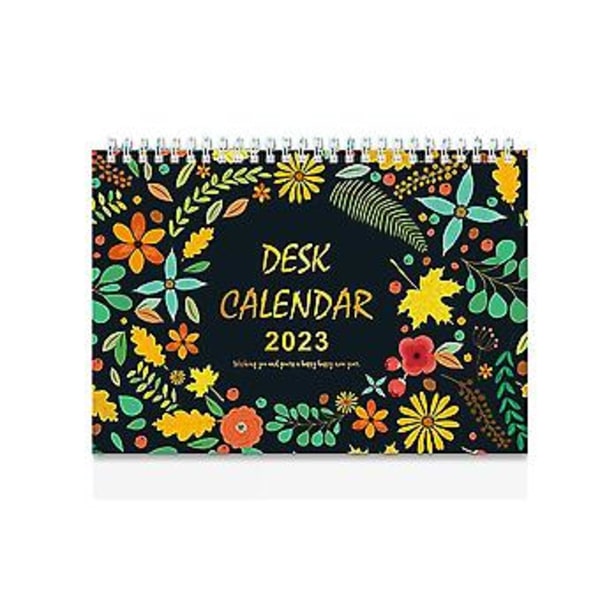 2 st Skrivbordskalender Stående Flipkalender, 12 Månaders Bordskalender, Stå Upp Kalender, Med Tom