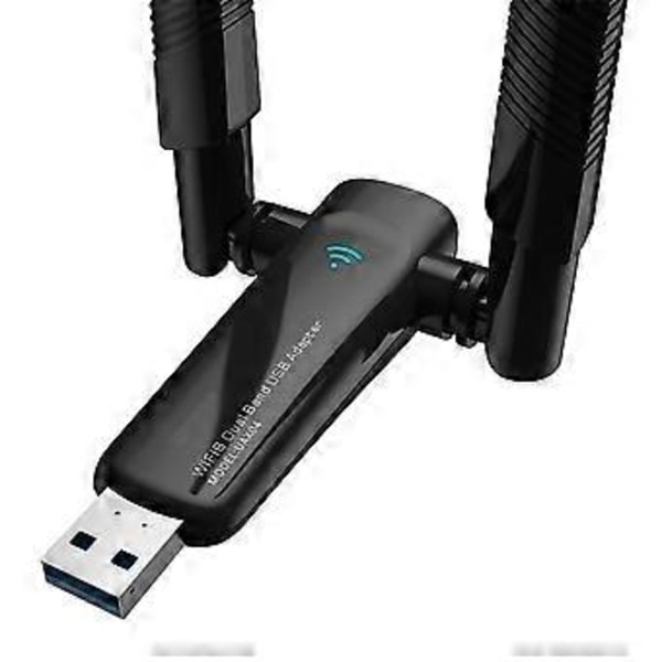 1800Mbps WiFi 6 USB-adapter 5G/2,4GHz Trådlöst Wi-Fi-nätverkskort Högförstärkningsantenn