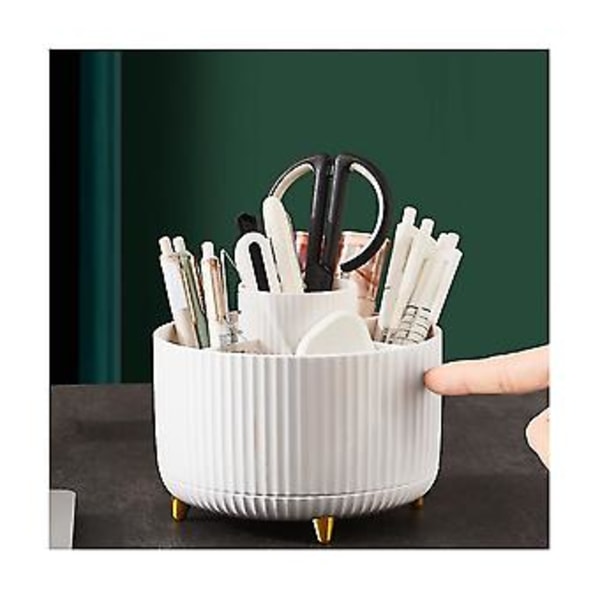 Makeupbørste H Stor Boks, Roterende Makeupbørste, Desktop Opbevaringscontainer Sry Opbevaringsboks