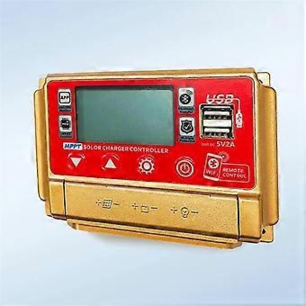 12/24V MPPT Aurinkolataussäädin Wifi Bluetooth Aurinkopaneeli Akku Älykäs Säädin 50A