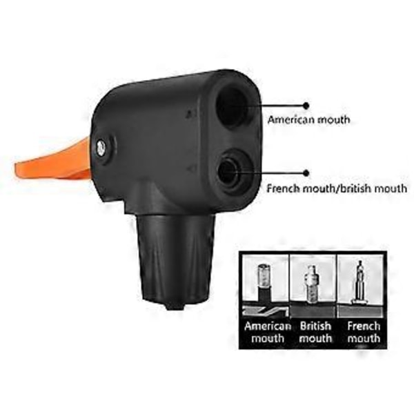 Sykkeldekk Luftpumpe Inflator Multi-bruk Sykkelpumpe Kobling for Hodepumpe Adapter for Ventil for Sykkel Sykkel Erstatning
