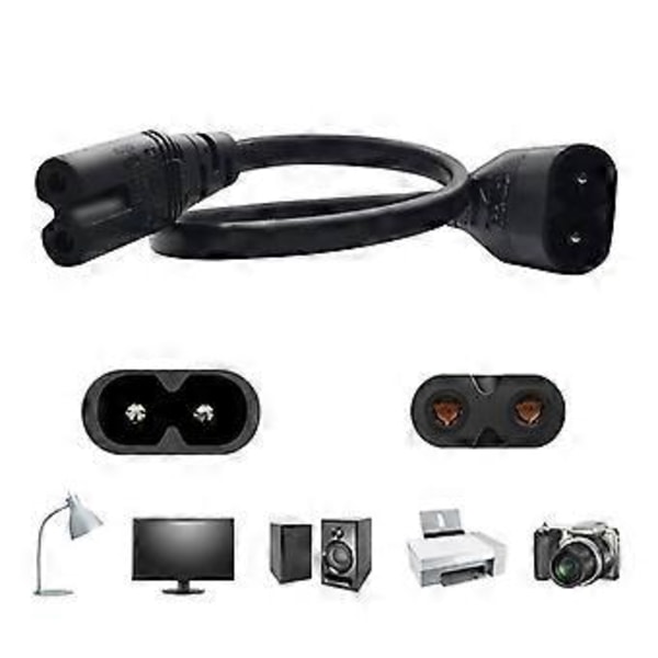 30 cm IEC 320 2-benet C7 han til C8 hun Figur 8 Strømadapterledning til printer
