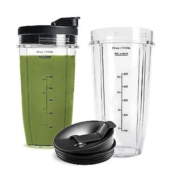 24oz Erstatningskopper Kompatible For Ninja Nutri Bn401, Bn701, Ss101, Bn400, Bn800, Bn801 Blender