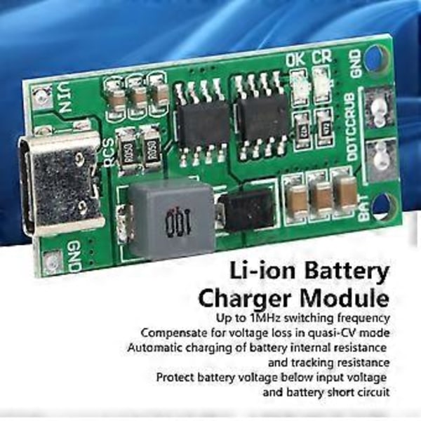 Liion Batteriladdarmodul Boost Laddningskort Elektronisk Komponent DDTCCRUB 4S4A