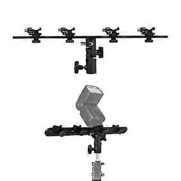 Flash Bas Reflektor Flash Guide Fotografering Fyllnadsljusstativ Telefon Multi-Position Live Streaming Slide Stativ, B