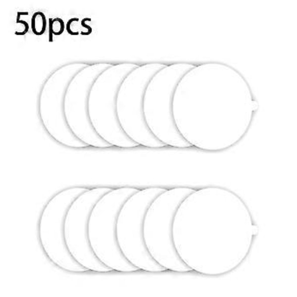 50 stk. Refill-disker for loppefelle, erstatningsbrett, passer de fleste modeller av klebrige kuppelfeller for lopper innendørs