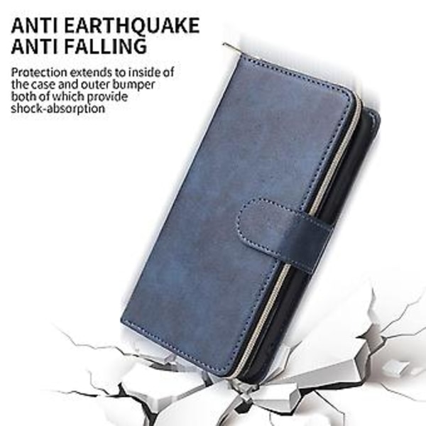 Kotelo Samsung Galaxy S22 Ultralle, Lompakkokotelo Tumman Sininen