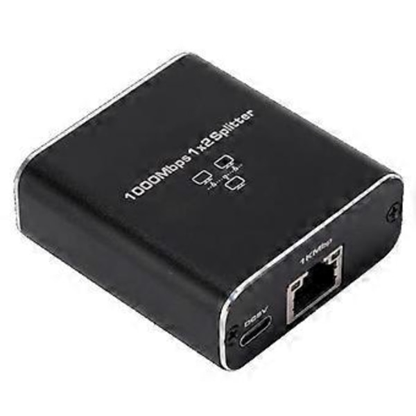 Nettverksplitter 1 til 2 Ethernet Splitter for 2 PC Laptop RJ45-kontakt RJ45 Splitter 1 inn 2 ut Ethernet Splitter