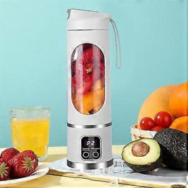 Portabel Blender Elektrisk Juicepress Fruktmixer USB Uppladdningsbar Smoothie Mini Blender Personlig Juicepress 12 Skär 3 Växlar B