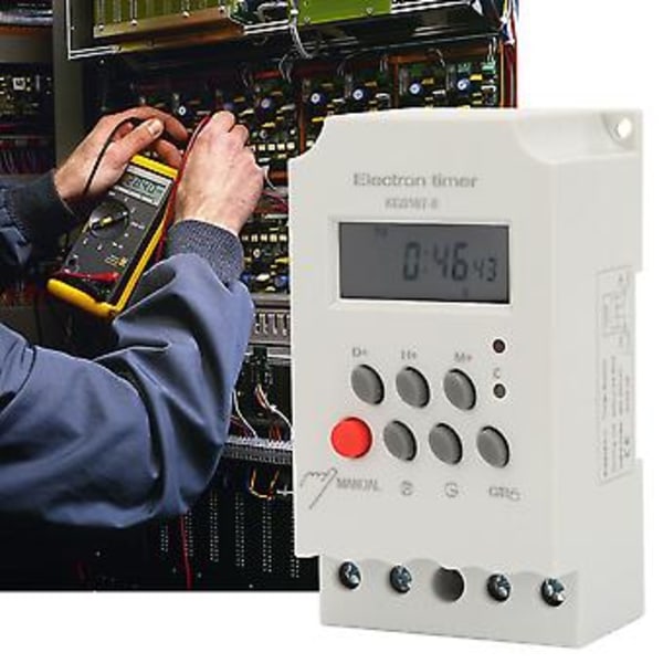 KG316t iI Mikrodatamaskin Programmerbar Tidskontroller Elektronisk Timer 220VAC 25A