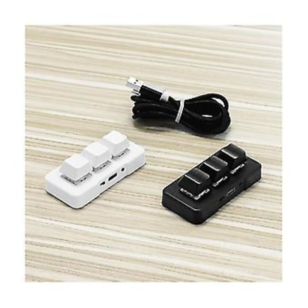 Usb Com Ohjelmointi Makronuppi 3 Näppäintä Liitä Mini Painike Peli Mekaaninen