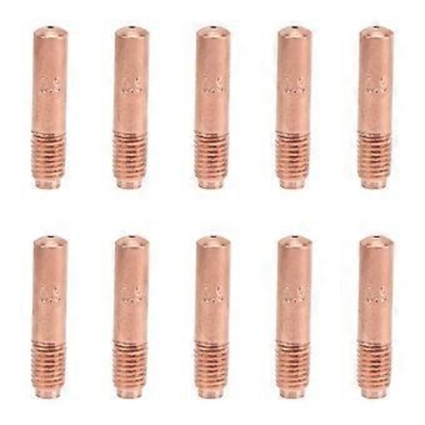 10 stk. ledende dyser til MIG-svejsning Kontakttips Kobber Små tilbehør 0,9 mm