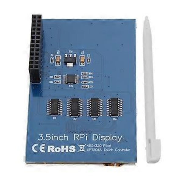 3,5 tommers TFT LCD-skjerm for berøringsskjerm 320x240 Grensesnitt SPI 16 Bit 5V RPI LCD (A) V3 for berøringsskjerm for Raspberry