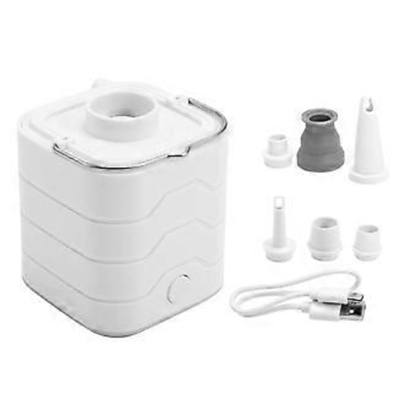 Bärbar Mini Elektrisk Luftpump för Uppblåsbara Saker USB Uppladdningsbar Luftmadrasspump för Liggunnderlag Campingmadrasser
