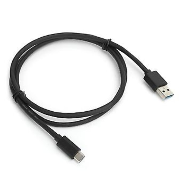 USBA til USBC Kabel Universel Datalinje o Transmissionskonverteringsledning 1 Meter Sort