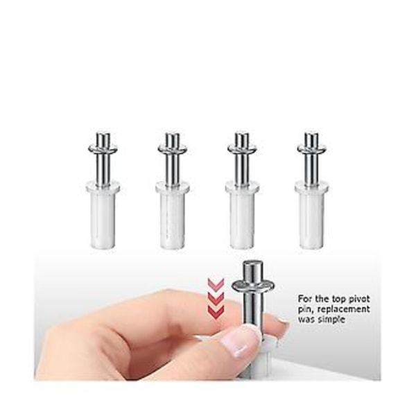 16 stk. Bifold Dør Hardware, Bi-fold Skabsdør Hardware Reparationsværktøjssæt