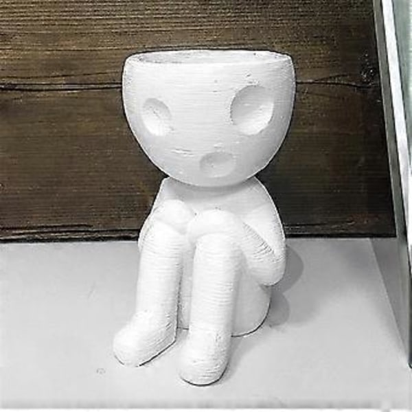 Mamma Vas Trädgård Blomkruka Litet Växtställ Luftväxtställ Inomhus Växtkruka Abstrakt Karaktär Vas Ornament, B