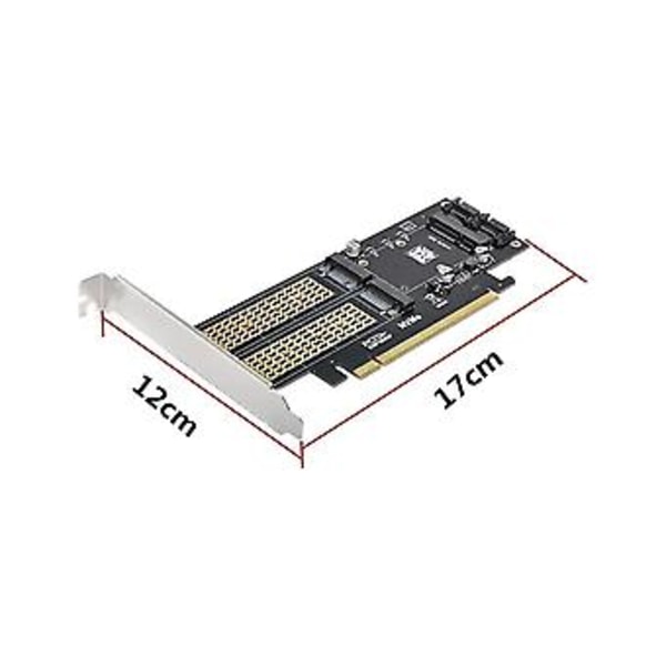 3 I 1 Bordcomputer Riser Pcie X16 Til M.2 M Key Nvme Ssd+m.2 B Key Sata Ssd+msata Ssd Adap