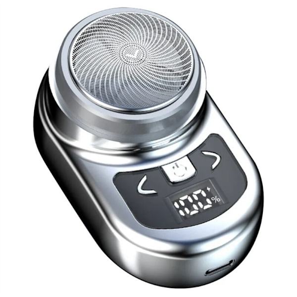Kannettava sähköparranajokone Taskuparranajokone Mini Parranajokone LCD Virranäyttö Kotimatka Ladattava Parranajokone-B