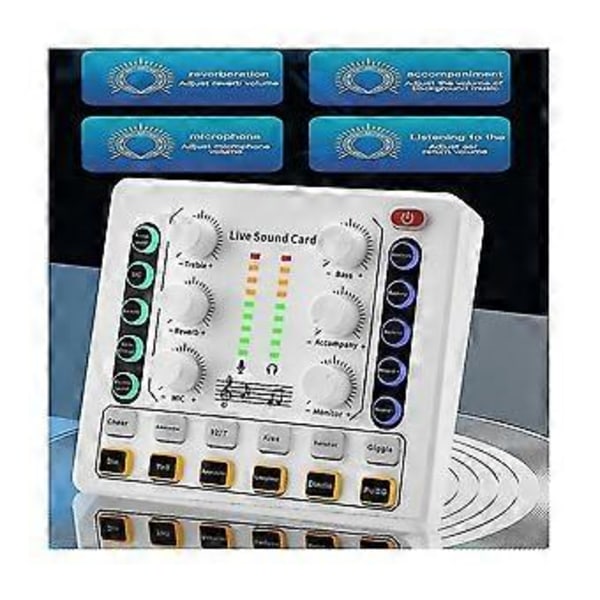 M8 Live Lydkort Trådløs Bluetooth Audio Mikser Digital Mikser Støyreduksjon Live Streaming Broa