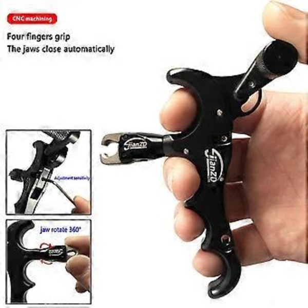 Jianzd 360 Graders Rotation Compound Bow 4 Finger Release Aluminiumhjälp