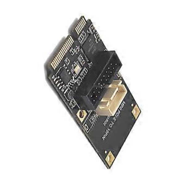 Mini PCIE - 19-nastainen 2-porttinen USB3.0-sovitinlaajennuskortti Riser Mini PCI Express - USB 3.0 5 Gbps -muunninkortti