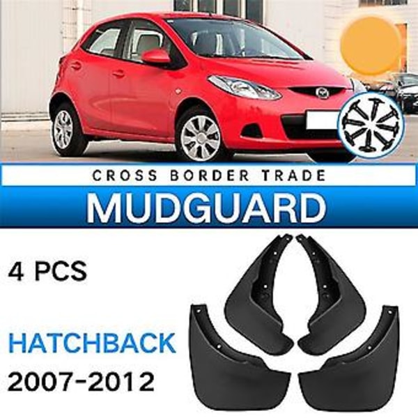 4 st. stänkskydd för Mazda 2 Back 2007-2012