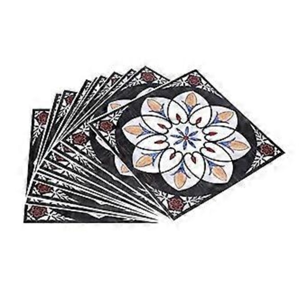 10 kappaletta itseliimautuvia vedenpitäviä ja kosteudenkestäviä PVC-lattia- ja seinätarroja 3D-tarrakoriste 12cmx12cm