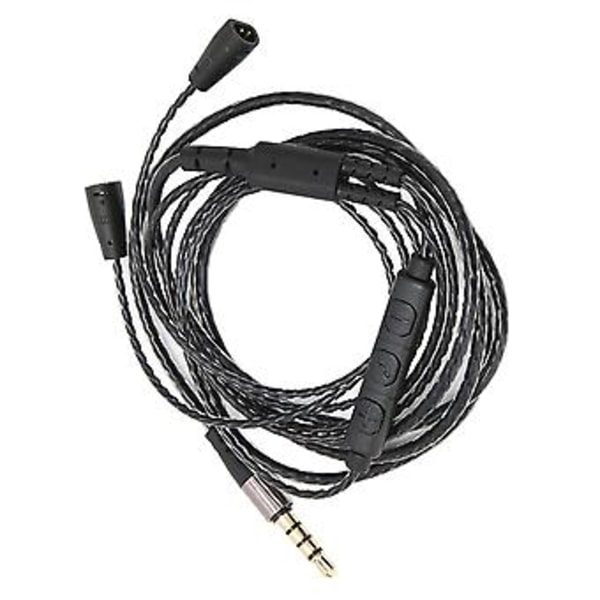 OFC Hovedtelefon o Ledningsudskiftning o Kabel med Volumenkontrol og Mikrofonfunktion til IE 8 IE 80