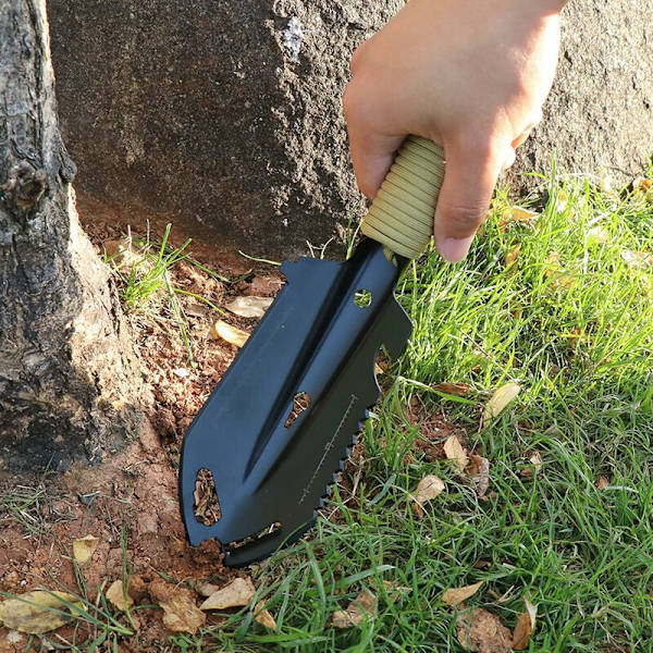 Mini metallhagespade, rustfritt stål hageverktøy for hagespade, multiverktøy hagespade for campingutstyr, egnet for camping