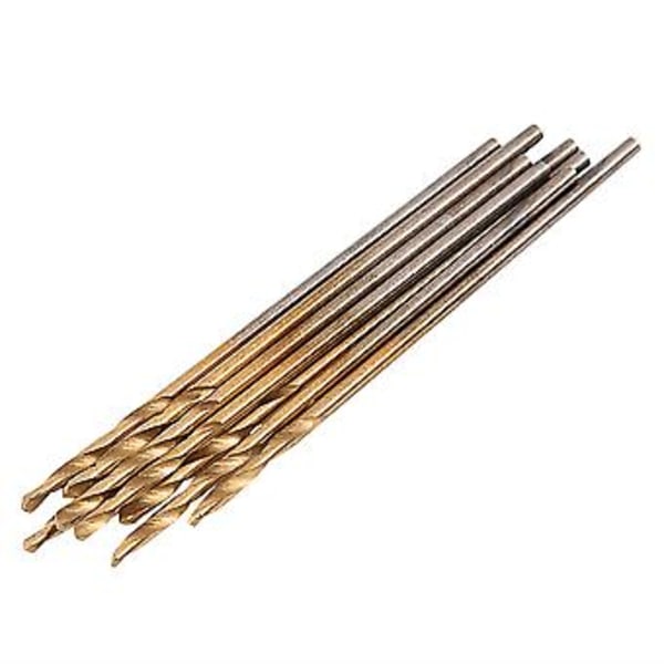 1.0mm HSS Bor Twist Bor Rett Skaft Elektrisk Drill Verktøy 10 stk