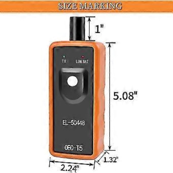 EL-50448 Auto Däcktrycksövervakningssensor TPMS Återinlärnings- och Återställningsverktyg OEC-T5 För GM-seriens Fordon