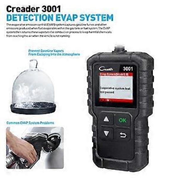 Launch X431 Cr3001 Auto Fuld Obd2 Obdii Kode Læser Scanner Creader 3001