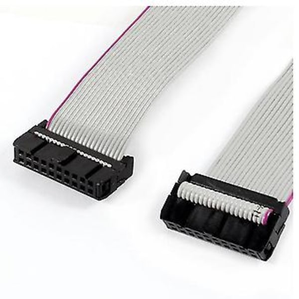 2 stycken 2,54 mm Pitch 20 Pin F/f Idc Platt Bandkabelkontakt