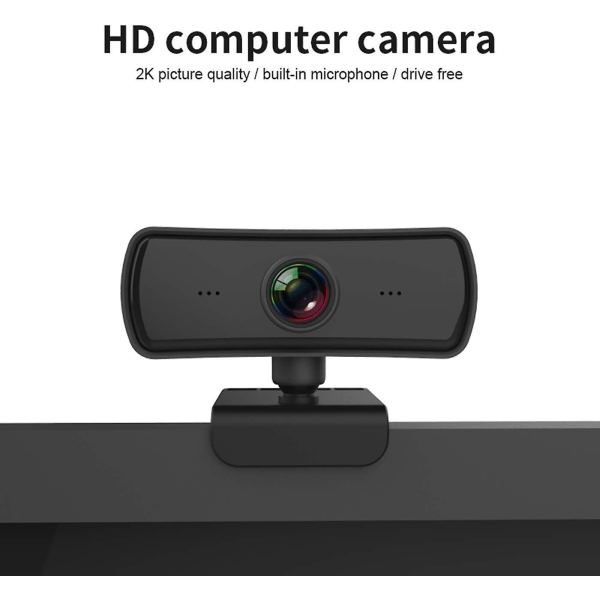 1080p jopa 2k verkkokamera, Hd-verkkokamera mikrofonilla ja tietosuojakotelolla, Usb-tietokonekamera, laajakulmaverkkokamera, Plug and Play, videopuhelu