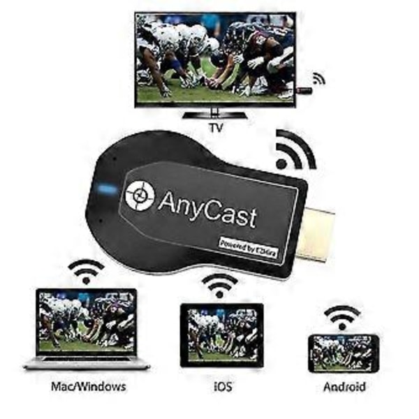 Wifi Trådløs Skjerm TV Dongle Mottaker For Anycast Dlna Miracast Speil Skjerm Hdmi