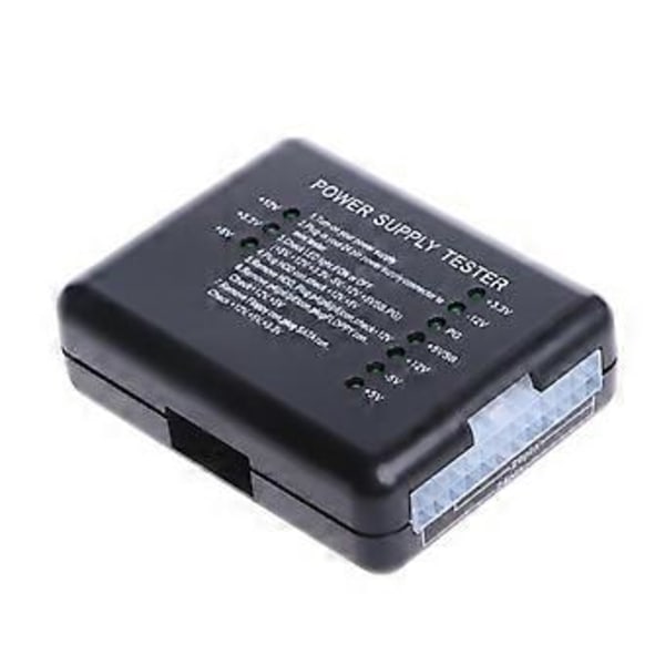 1 stk. NY Sort PC 20 24 Pin PSU ATX SATA til HD Strømforsyningstester