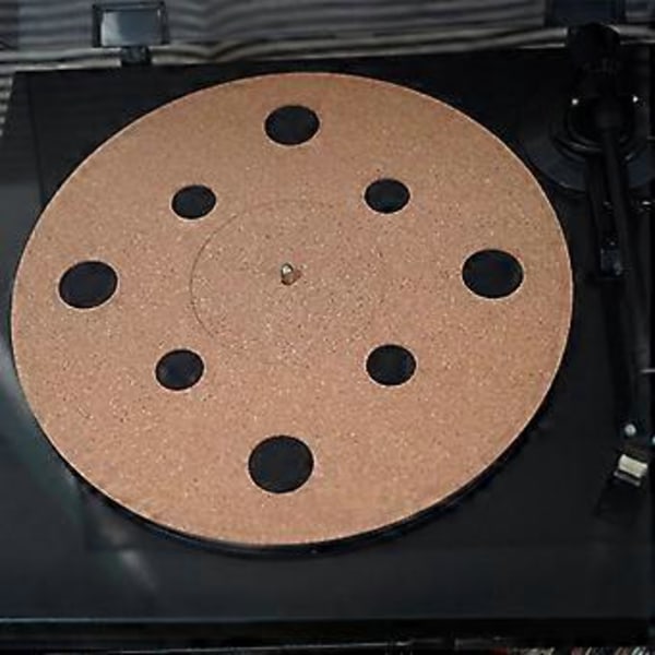 Skridsikker plademåtte til vinyl LP-pladespillere Akustisk lydstøtte Hjælper med at reducere støj på grund af statisk elektricitet og støv